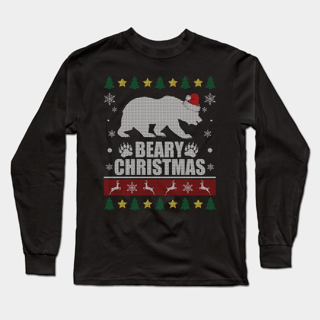 Beary Christmas Gay Bear Long Sleeve T-Shirt by Sleazoid